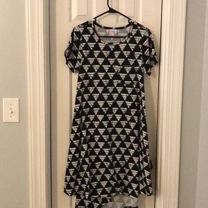 Swing dress, high low hem